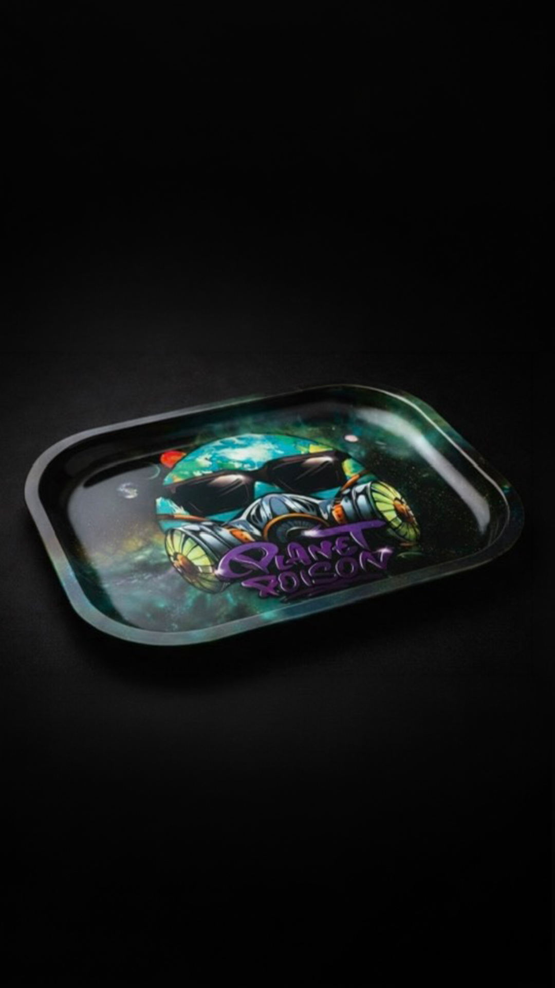 Galaxy Green Rolling Tray - Image 2
