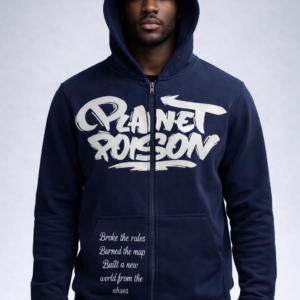 From The Ashes Zip Up - Navy