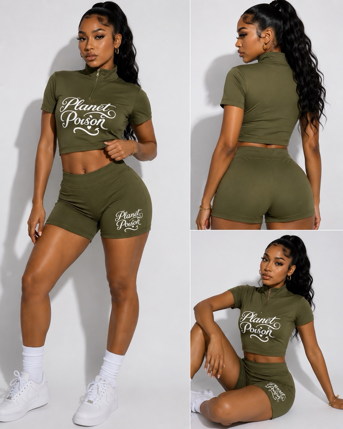 For Her Summer Set Olive Green